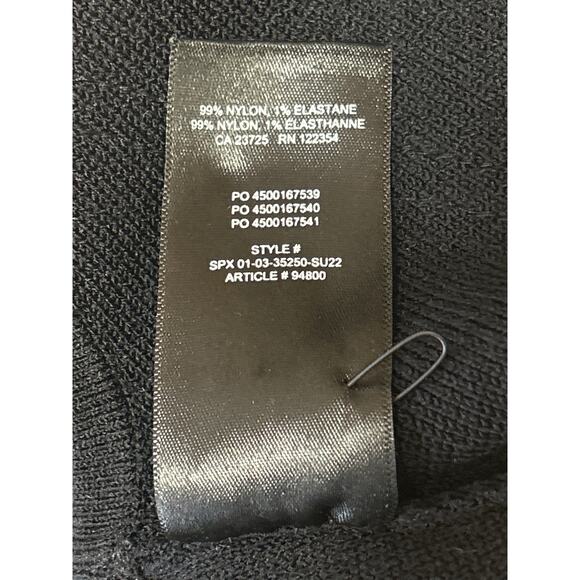 Aritzia Babaton Black Sleeveless Sculpt Rib Corset Bustier Tank Crop Top Size S - Picture 4 of 4